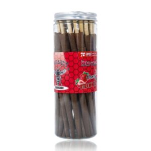 jpg_3b9d667c-6702-4df5-84fa-4571e94275f9 Strawberry Flavored Brown Cigar Skin Pre-Rolled Cones - Pack of 72