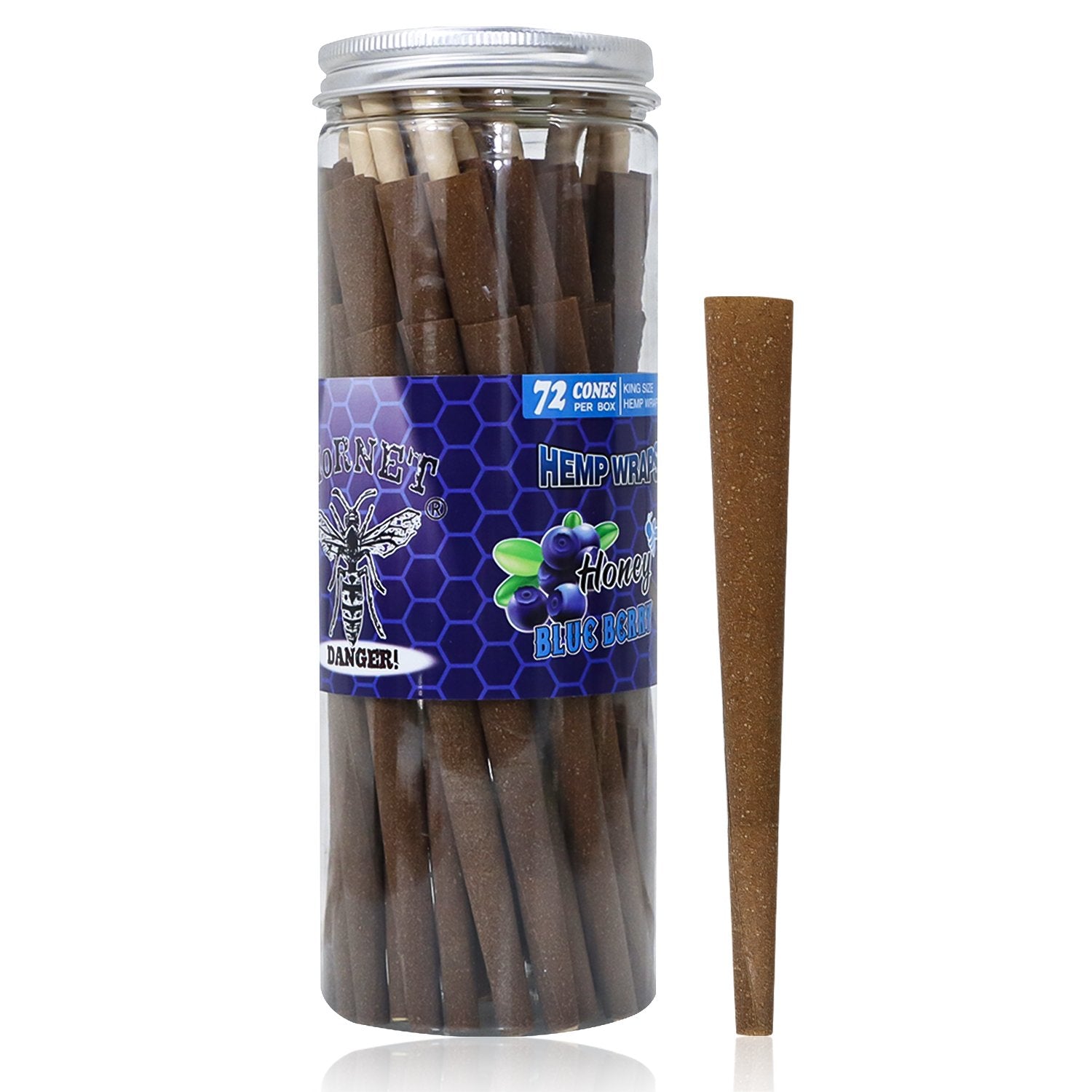 jpg_52b4a6bd-c1ed-41ba-b33b-0c90bf02b3e3 Blueberry Flavored Brown Cigar Skin Pre-Rolled Cones - Pack of 72