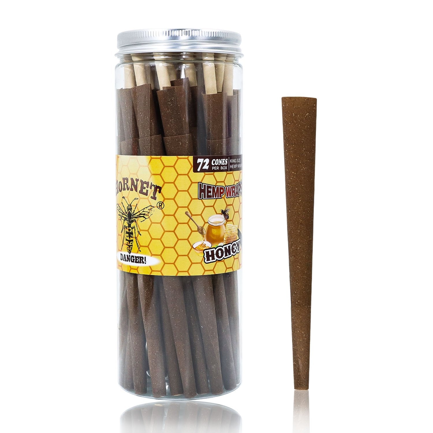jpg_60900882-3842-42a8-9498-aa5bfd8da0d3 Honey Flavored Brown Cigar Skin Pre-Rolled Cones - Pack of 72