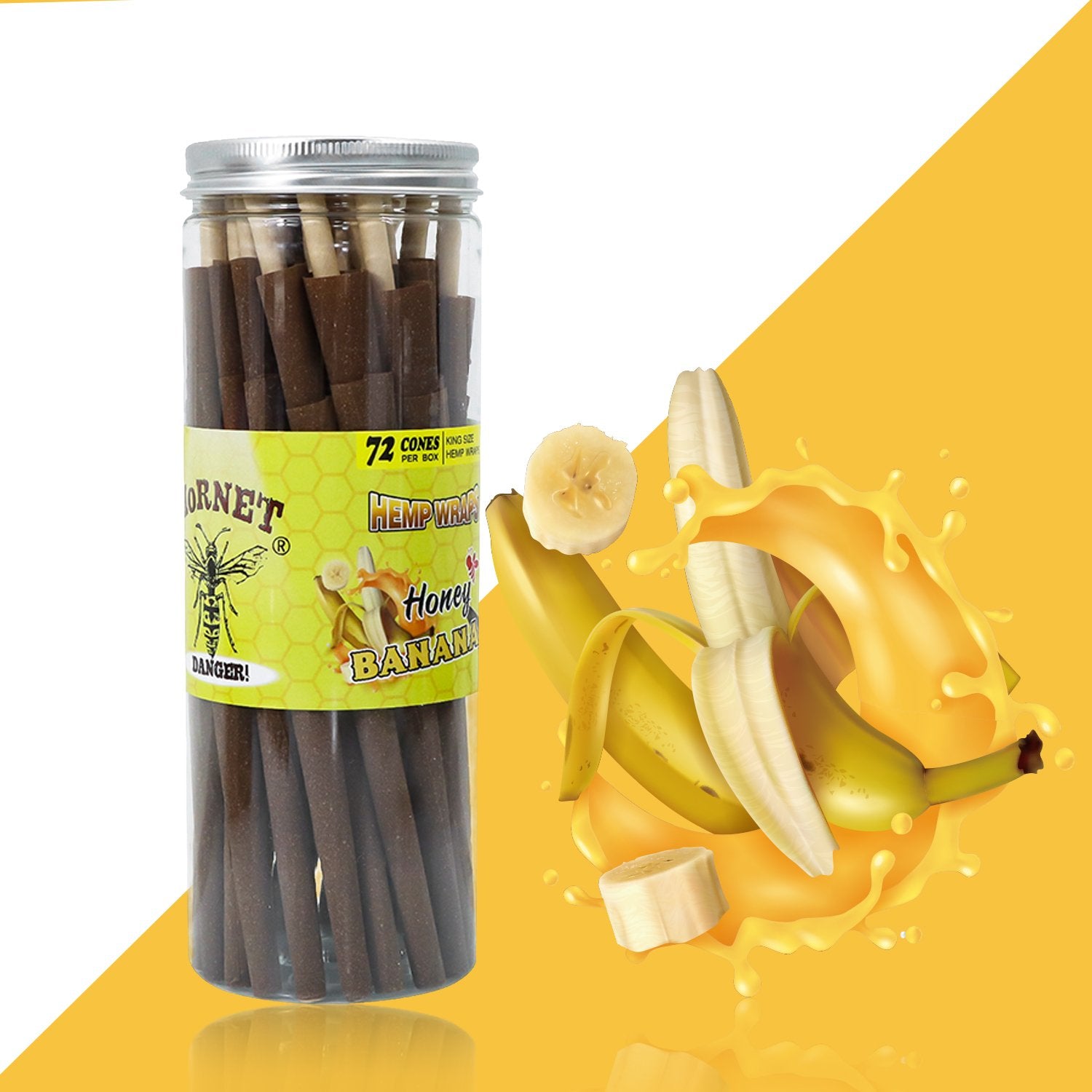 jpg_6233b880-83d7-4cf4-ac81-dc147d803921 Banana Flavored Brown Cigar Skin Pre-Rolled Cones - Pack of 72