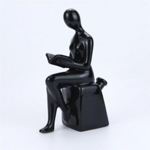 8.3" Reader-Shaped Ceramic Water Pipe