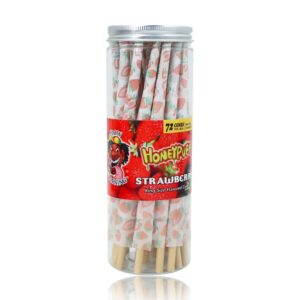 jpg_7c6b7d82-623a-4a71-9c5c-d78e2649ffea HoneyPuff King Size Strawberry Rolling Cones - 72 Count Textured Paper
