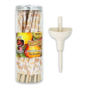 jpg_8bdfbbd1-e326-4f10-ad03-4cd6373ebac5 HoneyPuff King Size Mango Rolling Cones - 72 Count Textured Paper