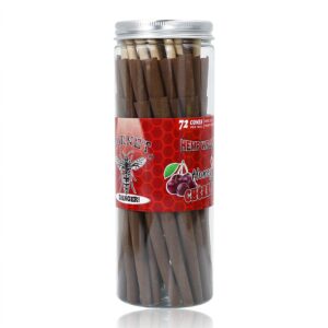jpg_be9687bf-c98b-43a7-8dec-b9b8a0ef5d36 Cherry Flavored Brown Cigar Skin Pre-Rolled Cones - Pack of 72