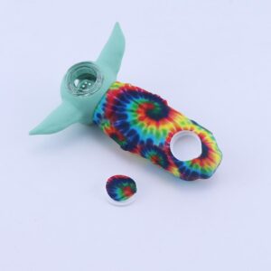 “Baby Yoda” Themed Silicone Smoking Pipe with Random Pattern