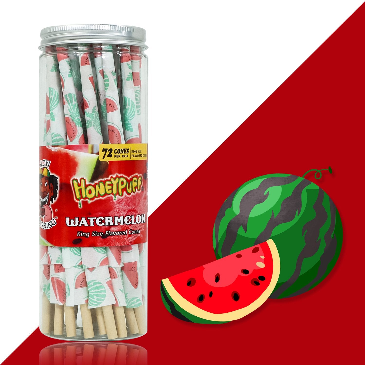 jpg_cd7c5b16-f5a7-4b45-922a-11b0bcedbc6a HoneyPuff Watermelon Flavored Pre-Rolled Cones - Pack of 72
