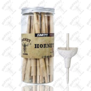 Hornet Natural Wood Pulp Rolling Cones - 72 Pack