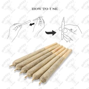 Hornet Natural Wood Pulp Rolling Cones - 72 Pack