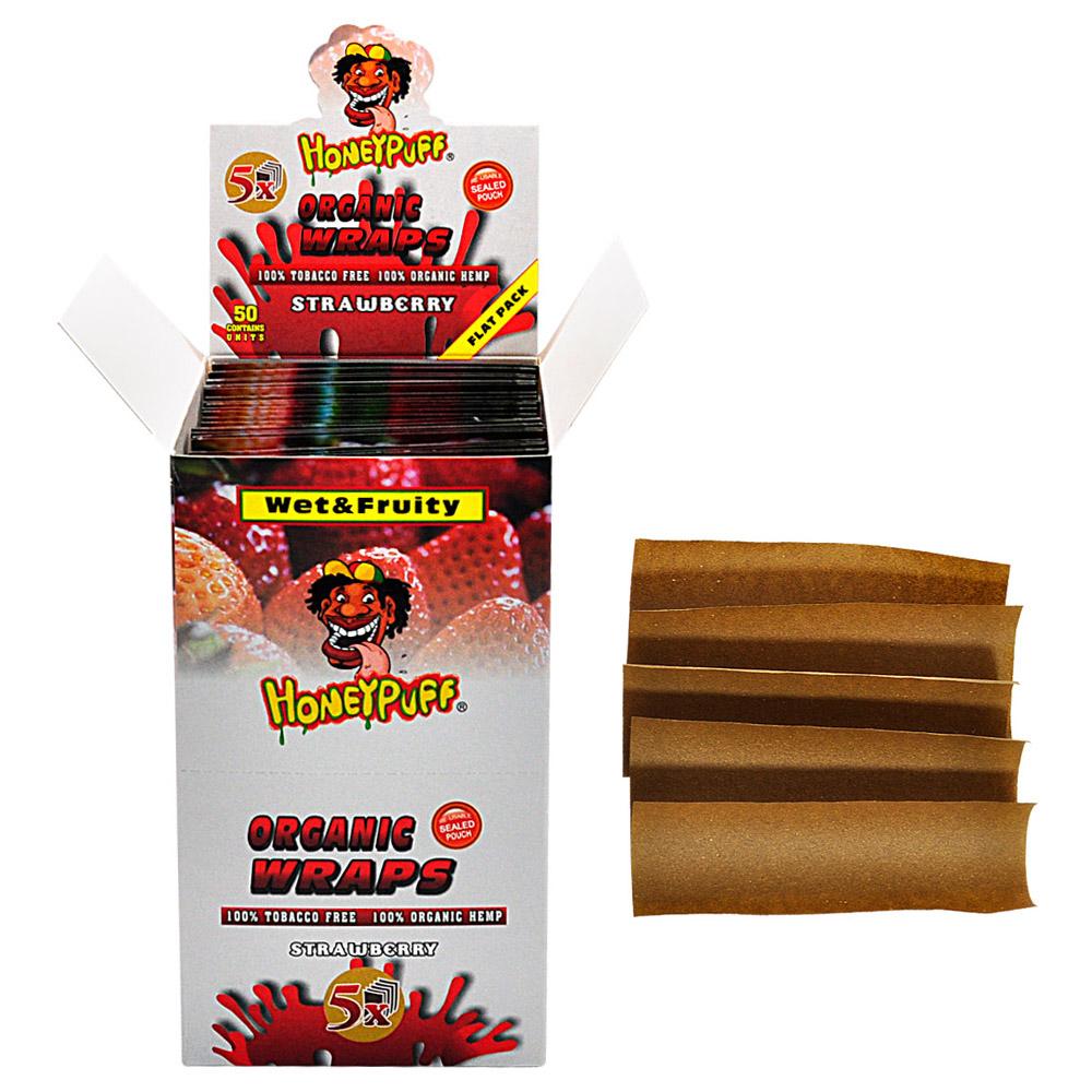 jpg_e6e78858-775b-4cbb-a91d-d455dda5c894 HoneyPuff Strawberry Organic Rolling Paper - 50 Packs