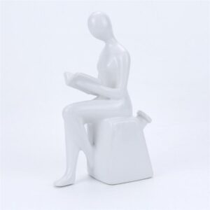 8.3" Reader-Shaped Ceramic Water Pipe
