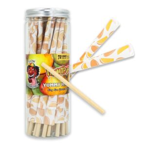 jpg_f1731a73-177e-4e65-a7d4-4e424812c622 HoneyPuff King Size Mango Rolling Cones - 72 Count Textured Paper