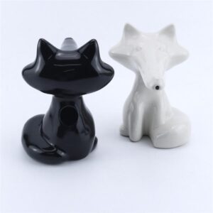 Fox-Shaped Ceramic Water Pipe