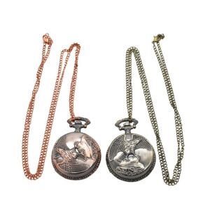 Necklace Hawk Pocket Watch Novelty Herb Grinder 3 Layer 45mm (2 Color)