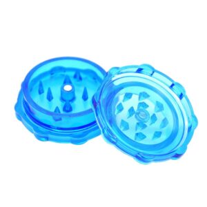 Transparent Plastic Novelty Herb Grinder 2 Layer 50MM (3 Color)