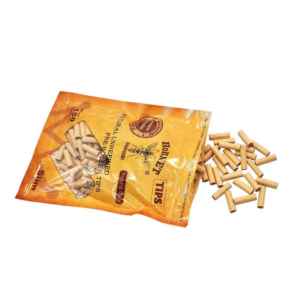 jpg_bf459c69-5c1d-4056-a468-347ef587cb25.jpg Natural Unrefined Rolling Paper Filter Tips – 5mm Brown Pre-Rolled Tips (150 Tips per Resealable Bag)